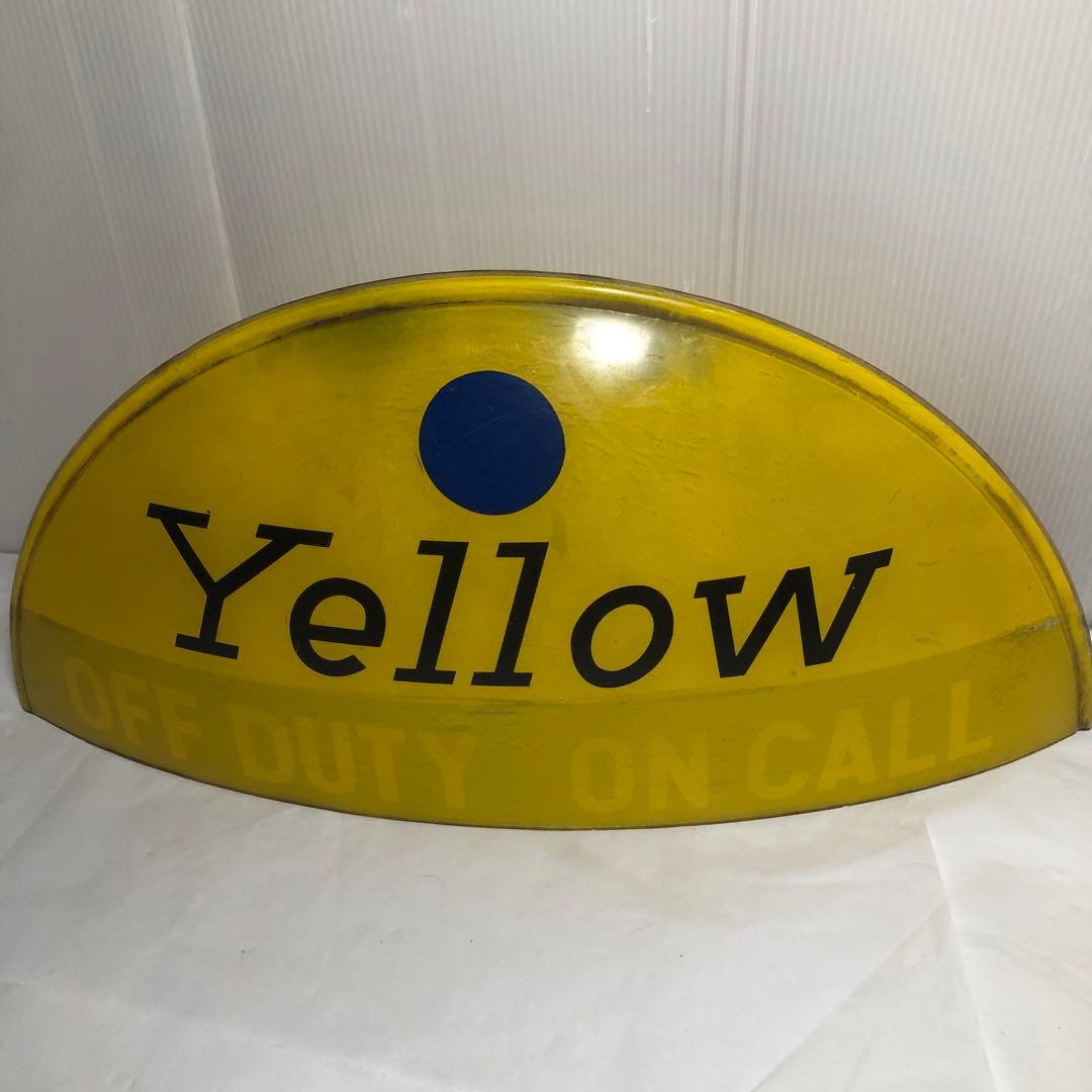 Yellow Cab Taxi タクシー イエローキャブ 行灯　レトロ