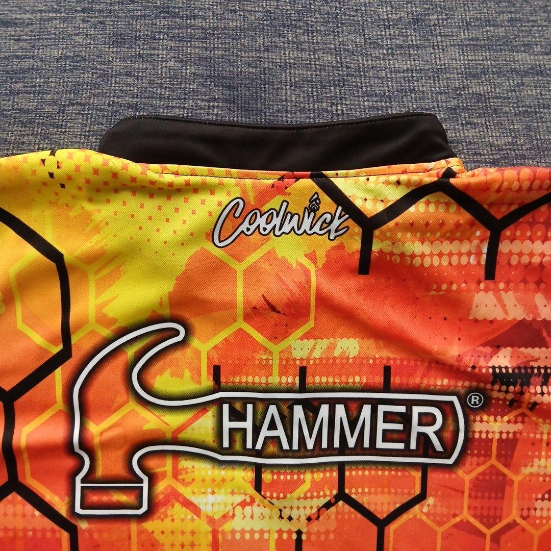 ✨新品✨ボウリングウェア　ブラックウィドー　ハンマー　サイズM　オレンジ　蜘蛛