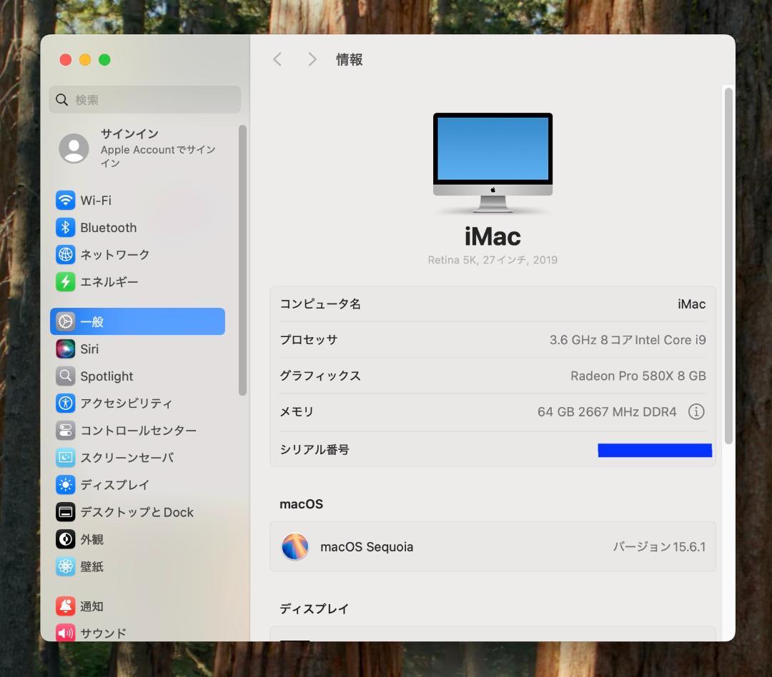 美品 5K iMac 27 2019 Core i9 64G SSD 1TB