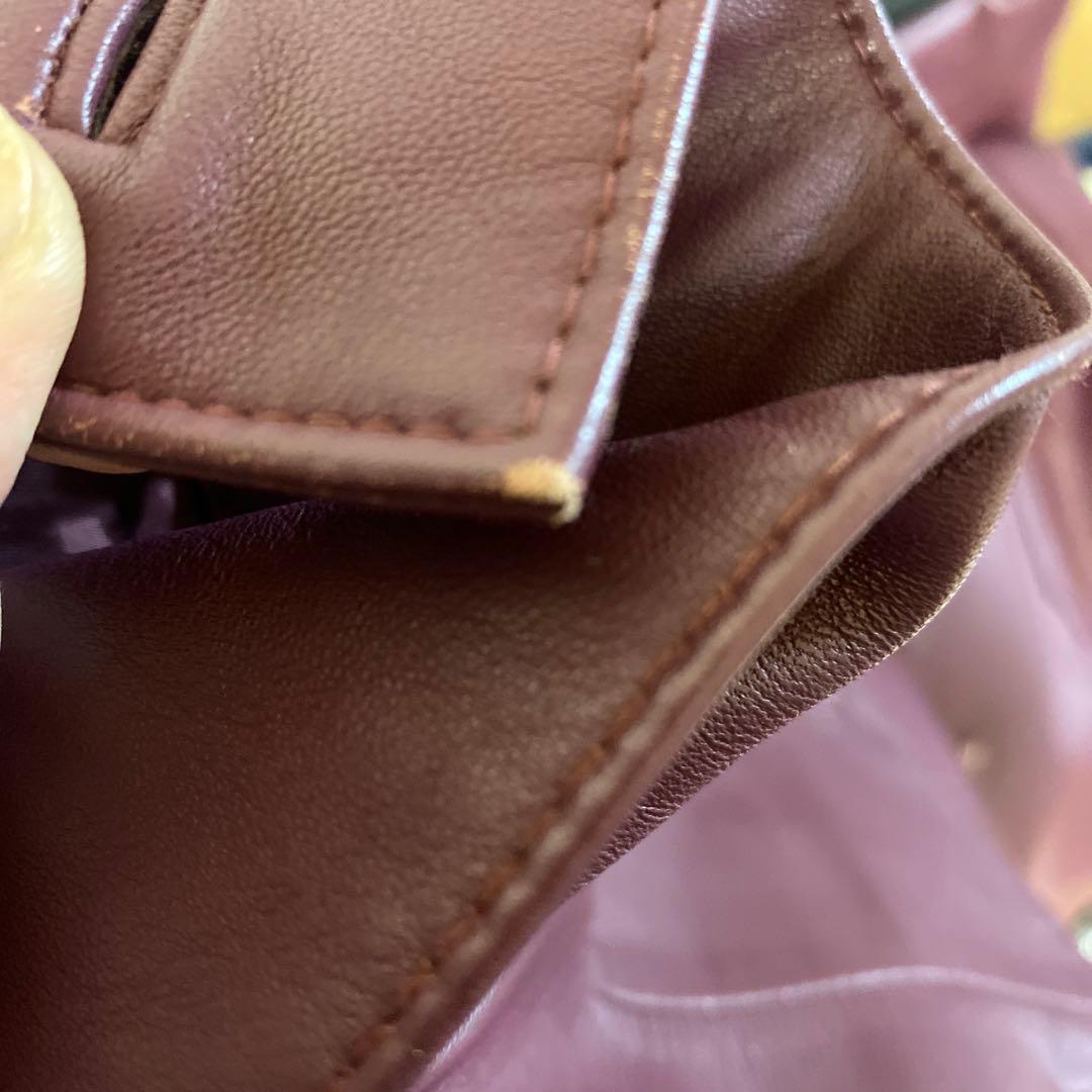 GIVENCHY レザーコート（ワインレッド）　サイズ46