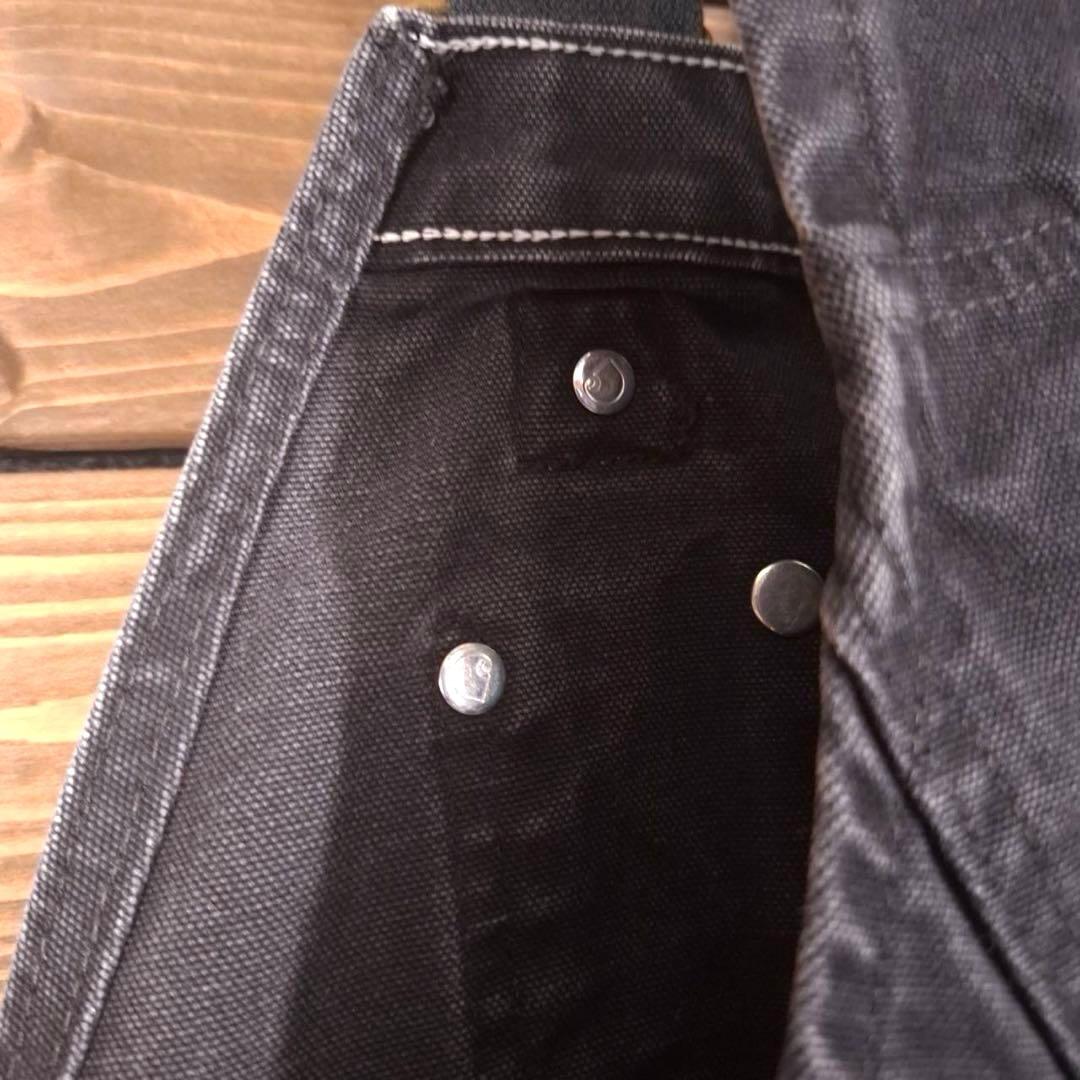 00s carhartt カーハート ダック地 ダブルニー オーバーオール 黒