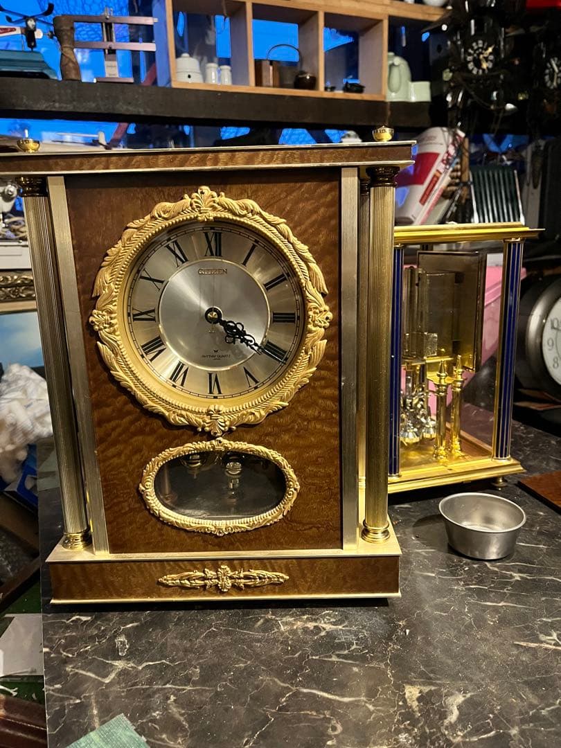 水晶時計 シチズン　CITIZEN サイズ縦約36 横約29 奥行き15.5