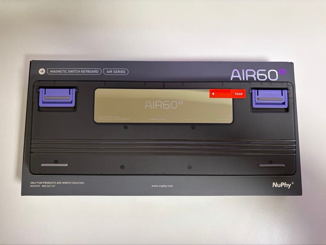 NuPhy AIR60 HE ロープロファイルラピッドトリガーキーボード