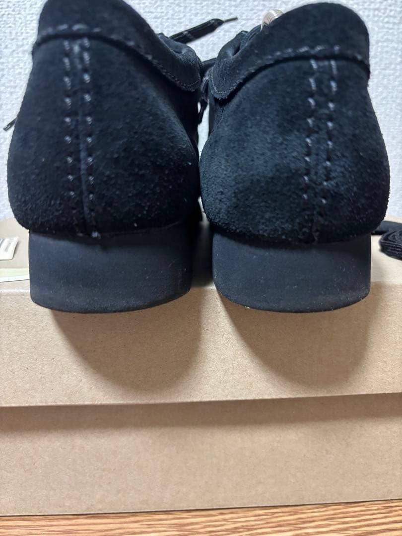 Clarks ワラビー　ブラック スエード GORE-TEX
