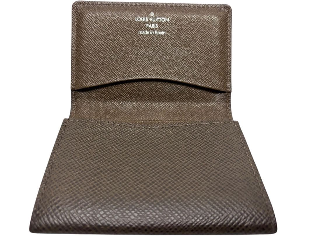 (美品)Louis Vuitton タイガ　ダークブラウン名刺入れ　カ