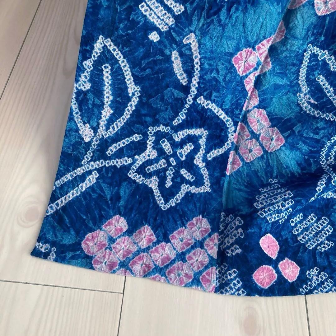 つくし 有松鳴海絞り・蜘蛛絞り浴衣　身丈157cm ピンク　No.-24