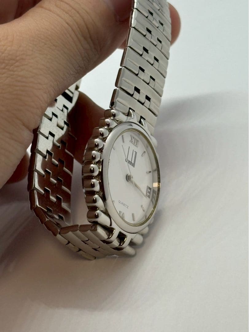 ダンヒル　腕時計　ローマ　ホワイト文字盤　アンティーク