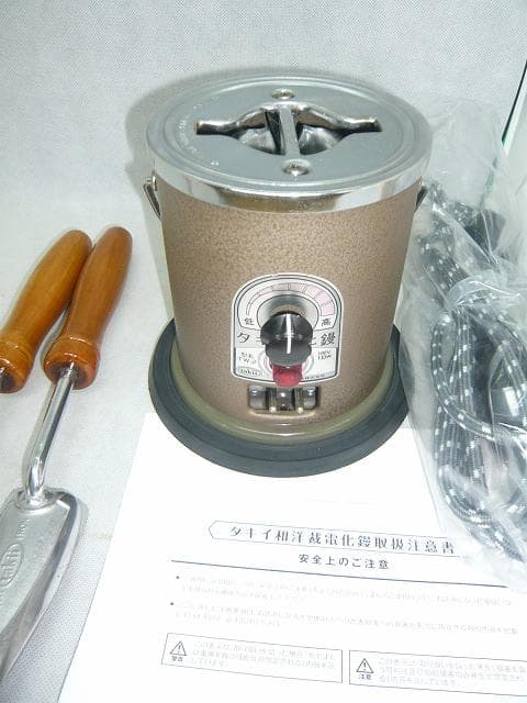 美品　タキイ和裁電化鏝　ランプ付　和裁コテ　和裁こて　鏝２本付