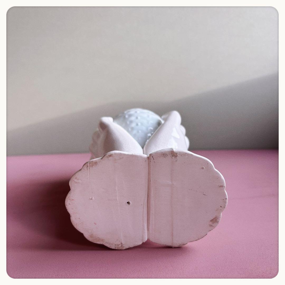 ヴィンテージ　ハンドモチーフ　フラワーベース　花瓶