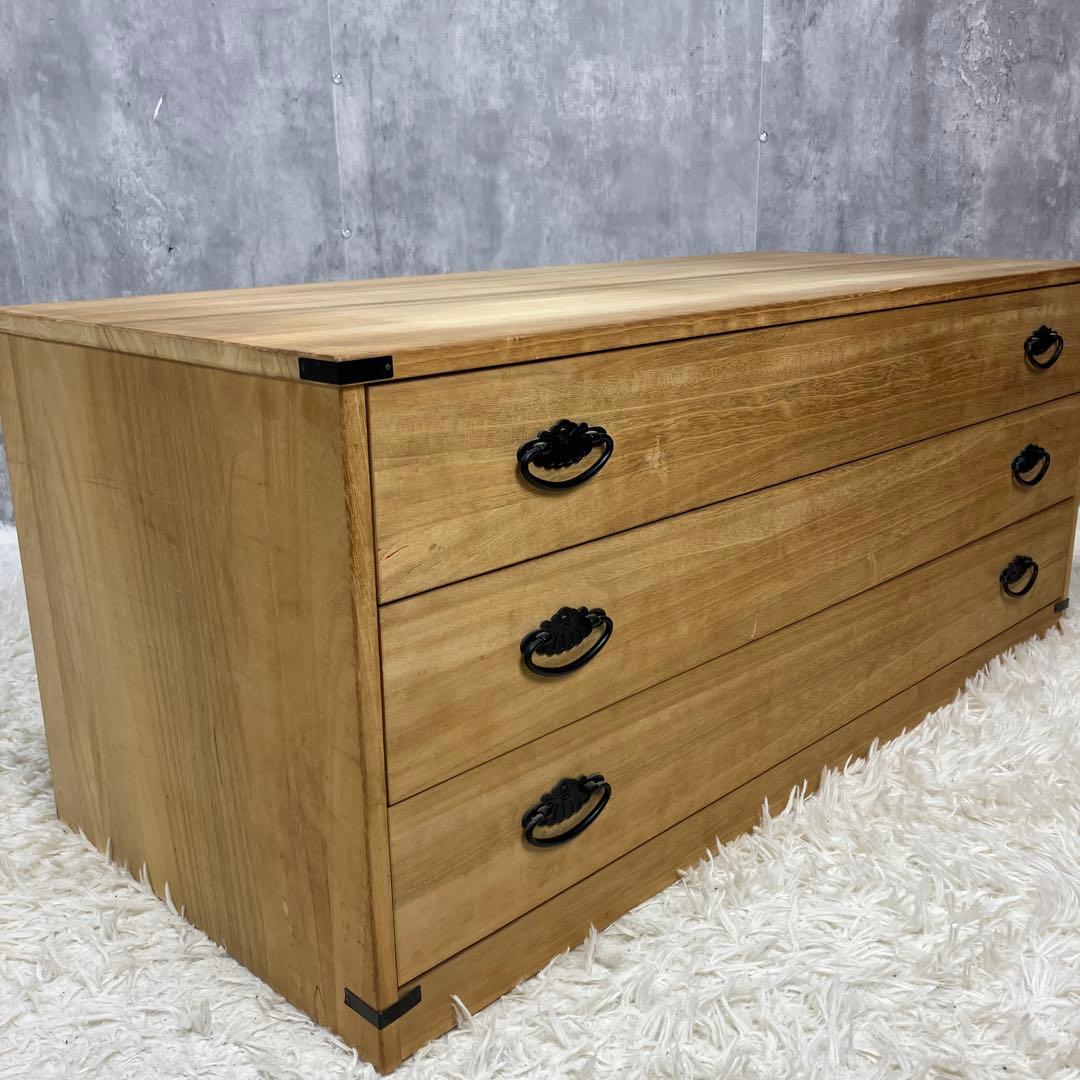 桐箪笥 3段 着物 高級 和家具 希少 昭和レトロ