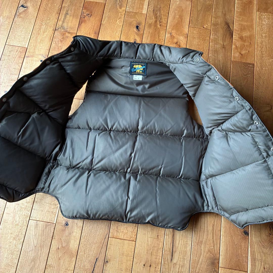 Rainbow country レインボーカントリー レザーベスト 美中古 S