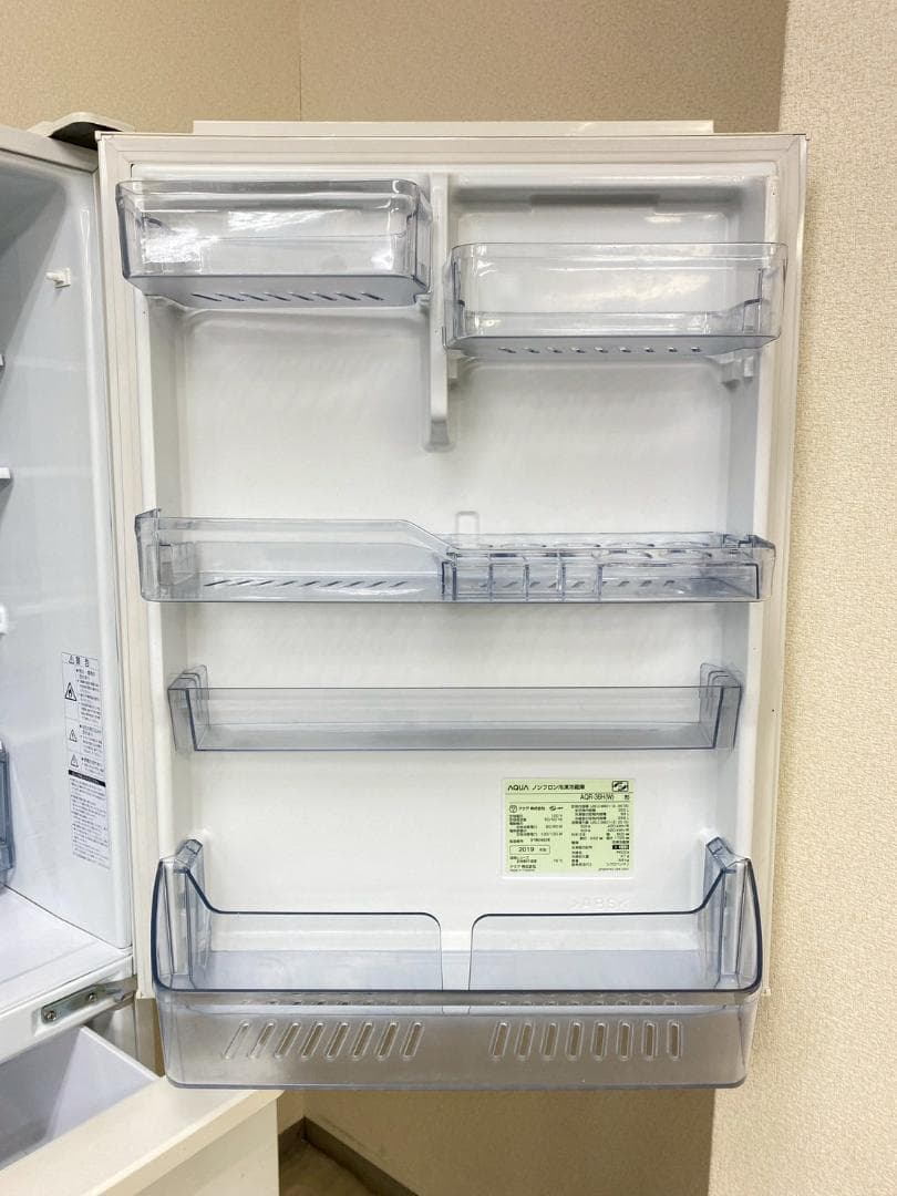 冷蔵庫 一人暮らし AQUA 355L 2019年製 良品 J27a4