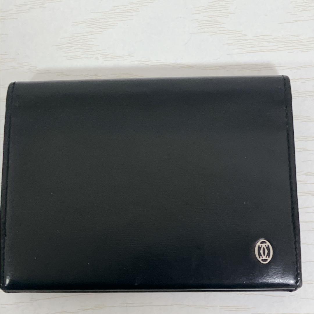 美品　Cartier　カルティエ　パシャ　スムースレザー　カードケース　名刺入れ
