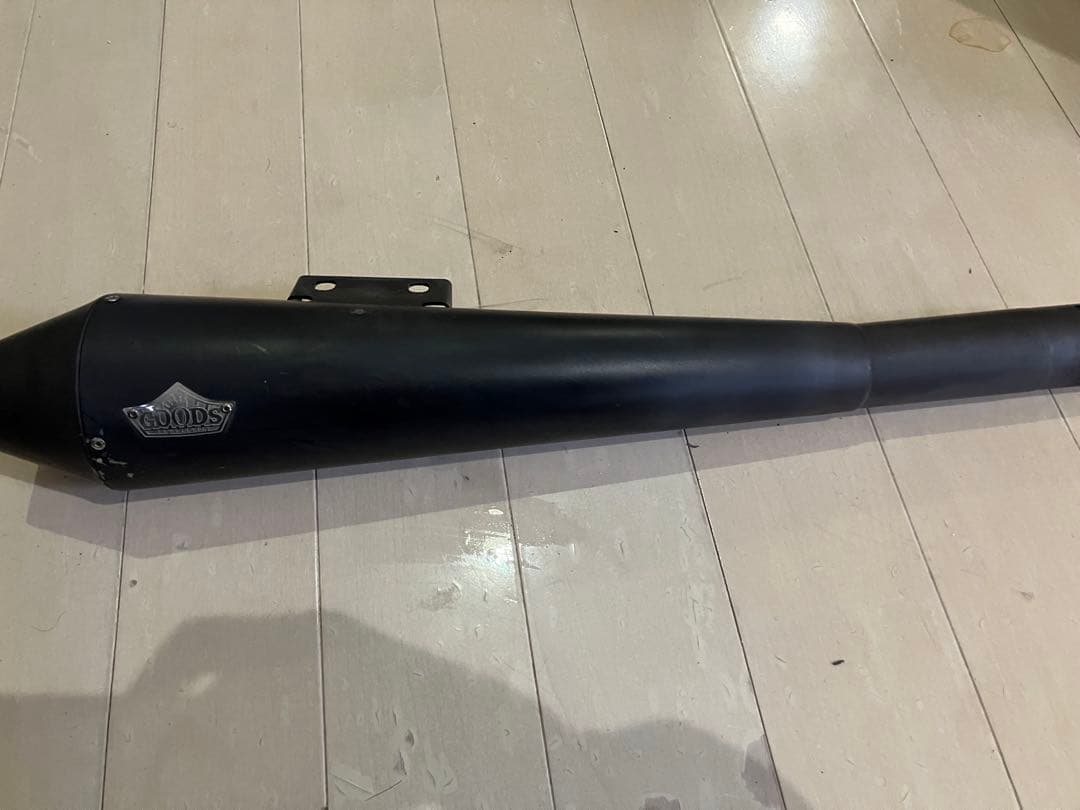 SR400 GOODS テーパードコーンマフラー 消音加工 キャブ車用