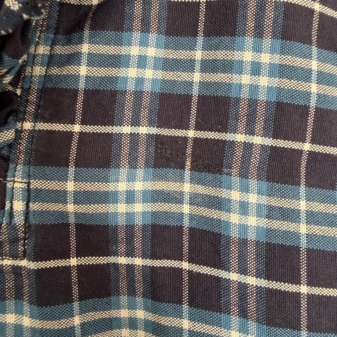 美品・現行品✨45R 　薄オックスのカットワークプルシャツ　R刺繍　フリル