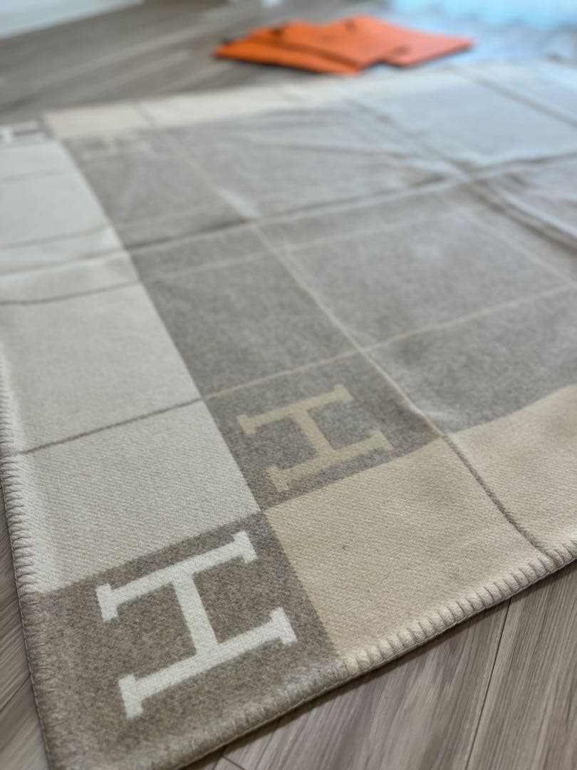 HERMES プレード アヴァロン カモミール ウール カシミヤ