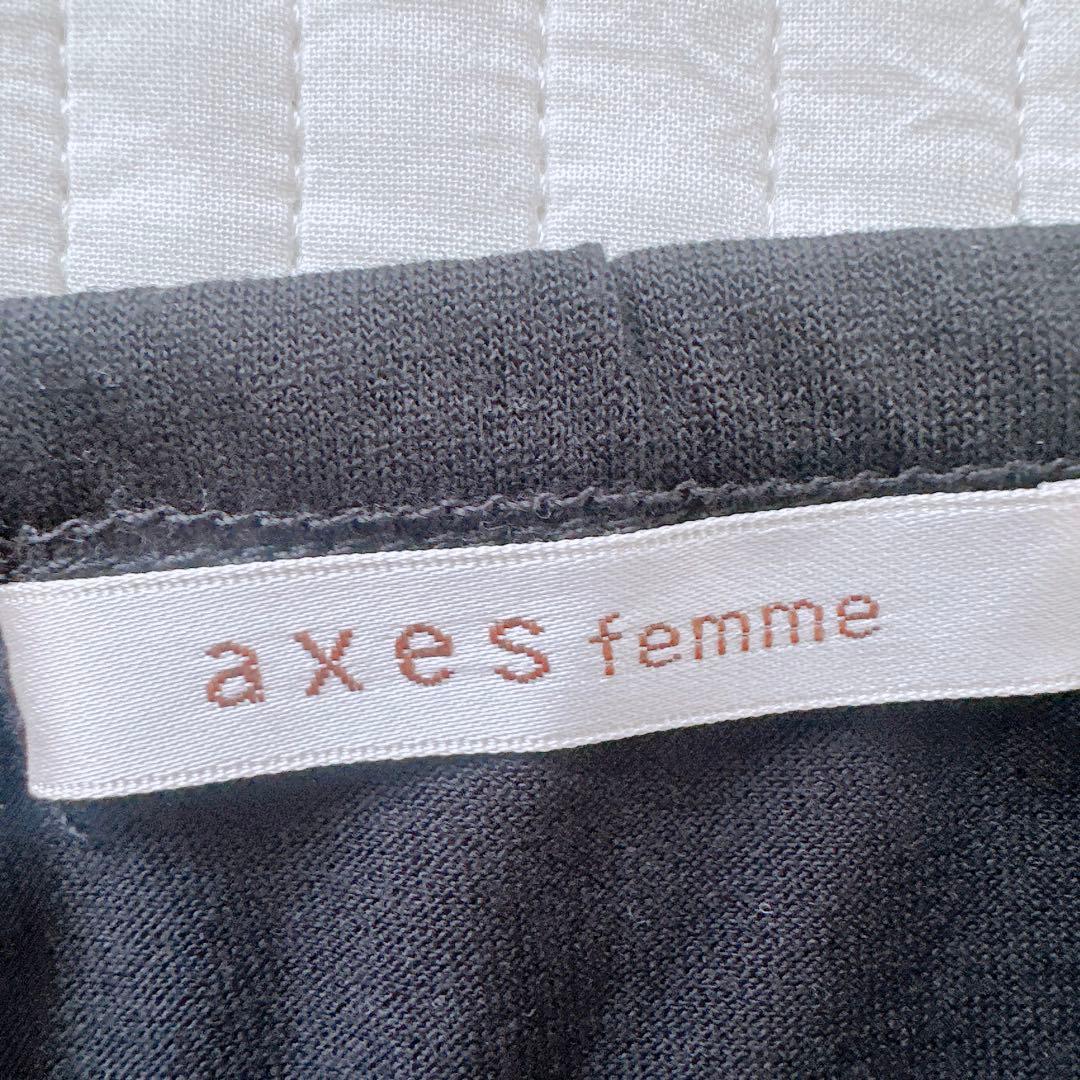 美品✨axes femme ビッグリボン キャミソール ダークコア 姫カジ 平成
