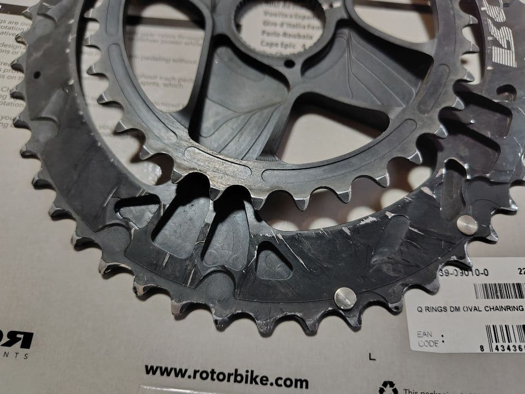 ROTOR Q RINGS DM オーバルチェーンリング 52/36T