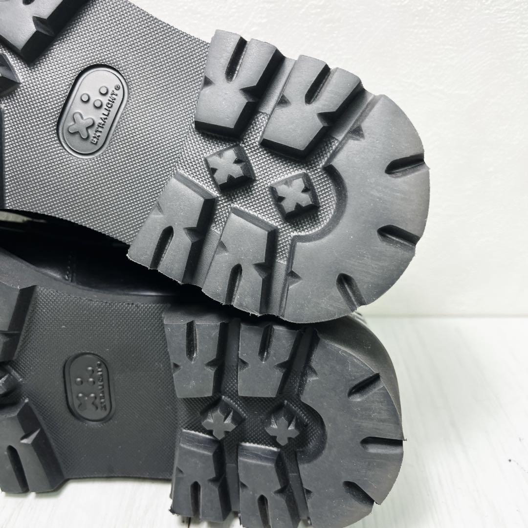 カミナンド US6 ローファー　厚底 ブラック