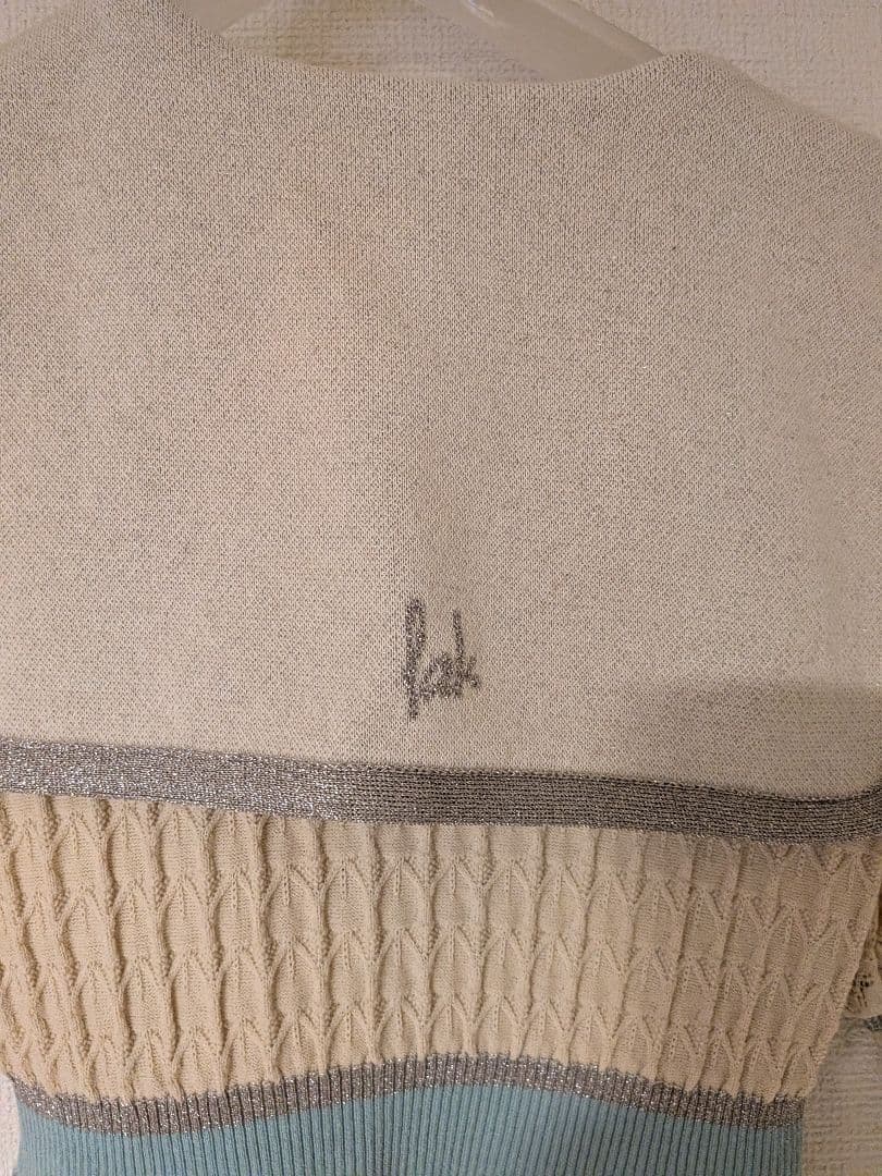 週末値下げ！縷縷夢兎ルルムウ　ラメニットワンピース　花柄