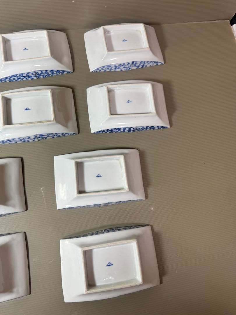 2888 深川製磁　涼彩紅葉　中皿　15cm 10客