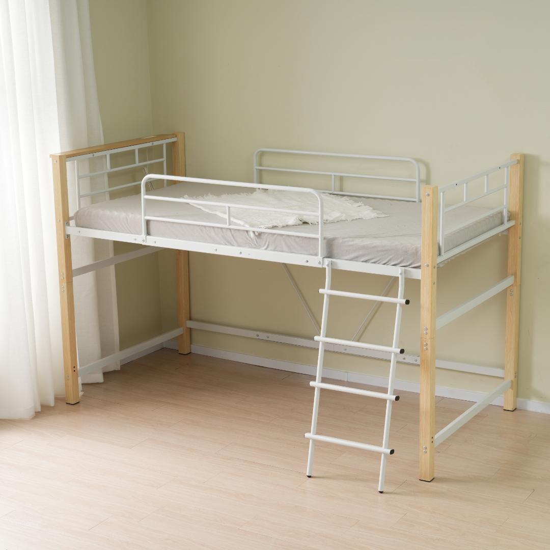 限定赤字価格！！ロフトベッド パイプベッド 耐荷重150kg NATURAL