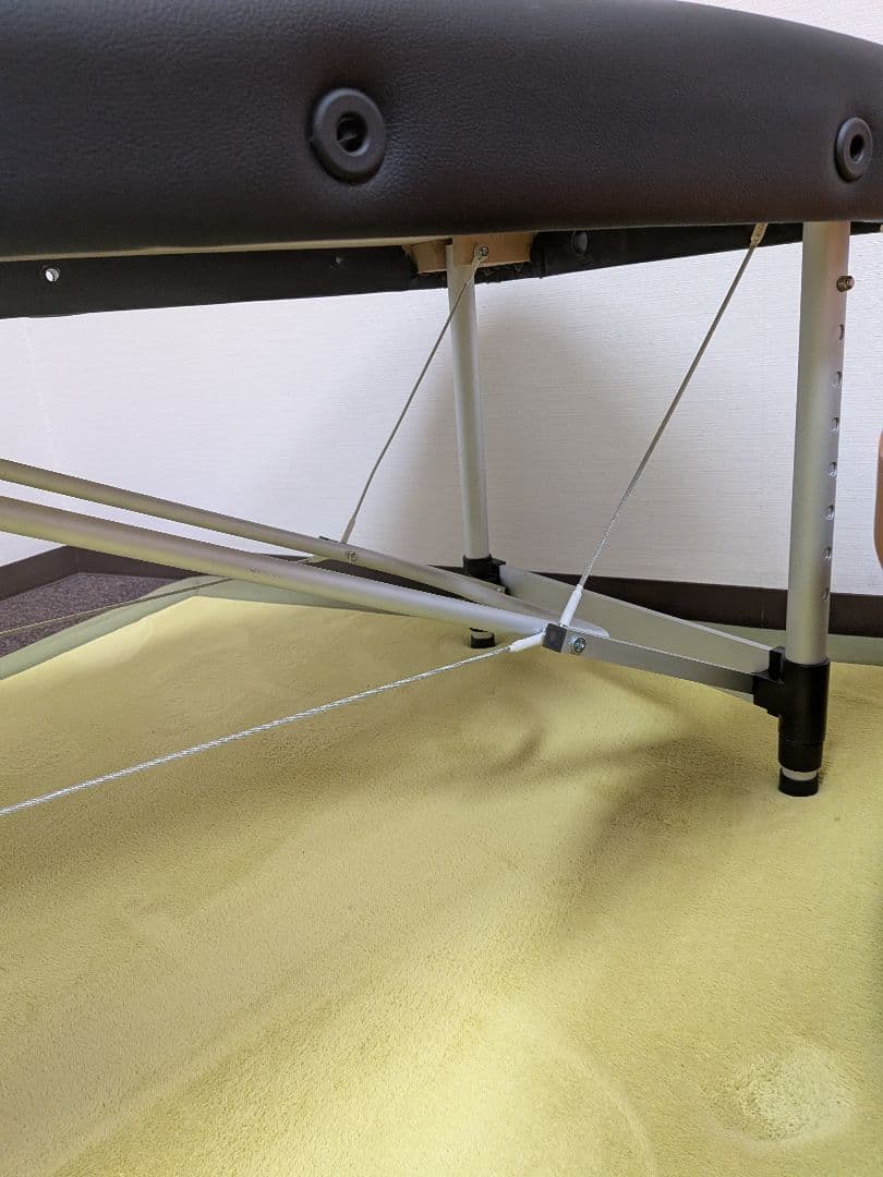 折りたたみ式 マッサージベッド ブラック ブラック