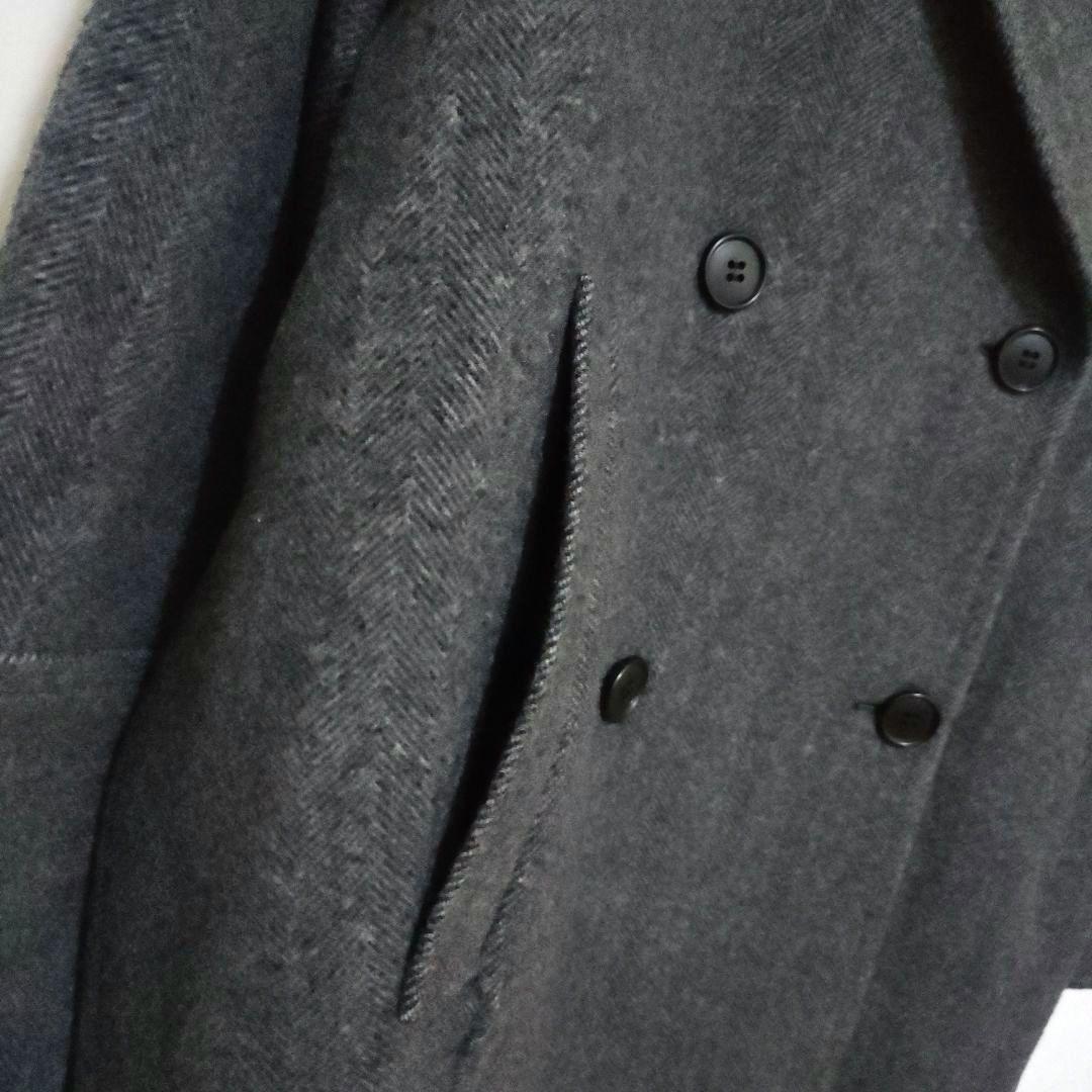 極美品 JOURNALSTANDARDrelume 尾州ウールピーコート グレー