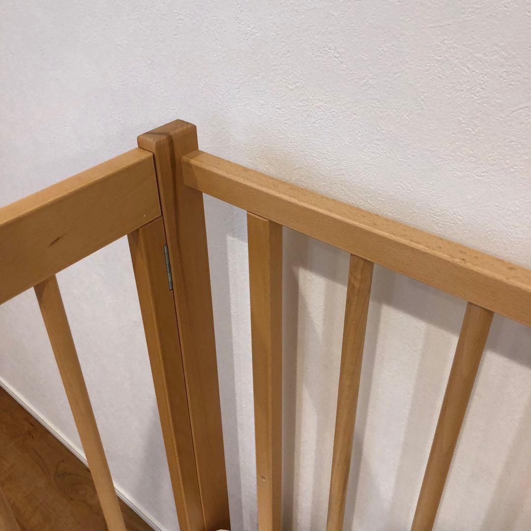 【極美品】石崎家具　cool 木製ベビーベッド キャスター付き