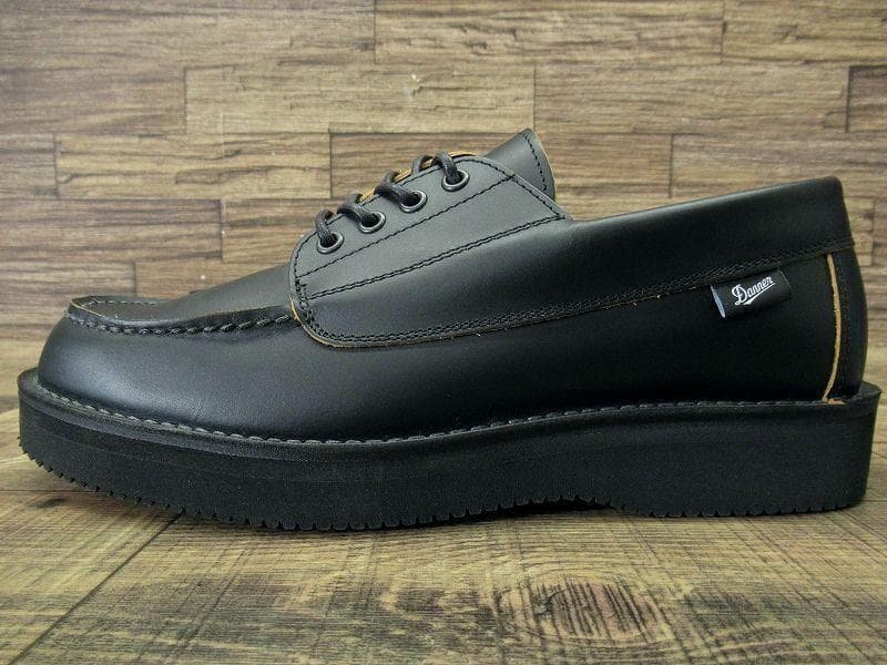 新品 ダナー ブローガン 茶芯 モカシン レザー シューズ 黒 25.5 ①