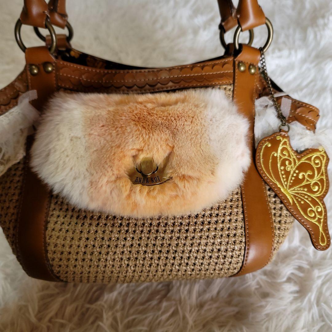 00s fairy grunge bag y2k レース ファー 異素材