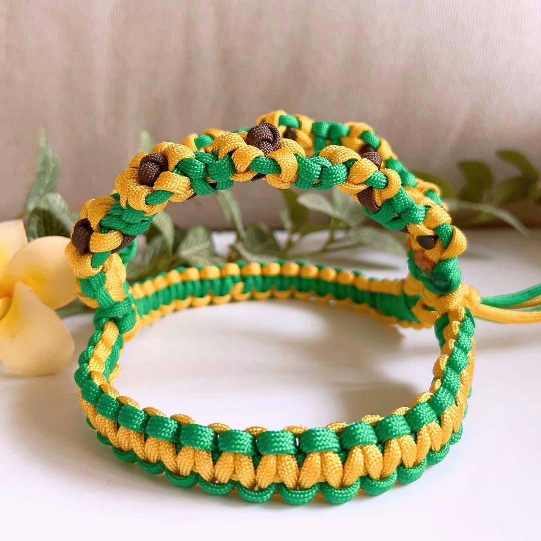 【完成品】パラコードハーネス　ひまわり　No.0147