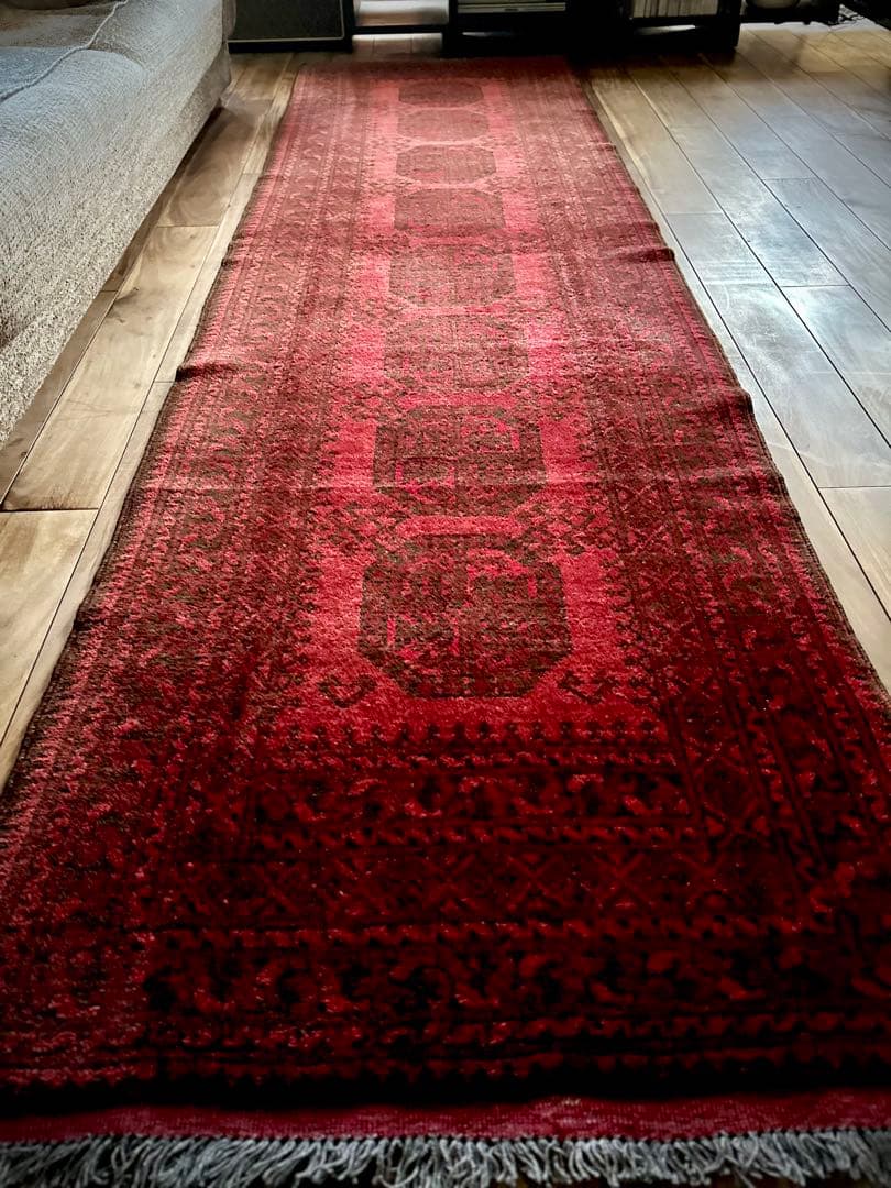 トライバルラグ　ヴィンテージラグ　トルクメン　ランナーラグ　プリミティブアート