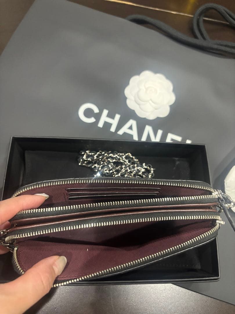 CHANEL シャネル マトラッセ　Cウォレットポーチ