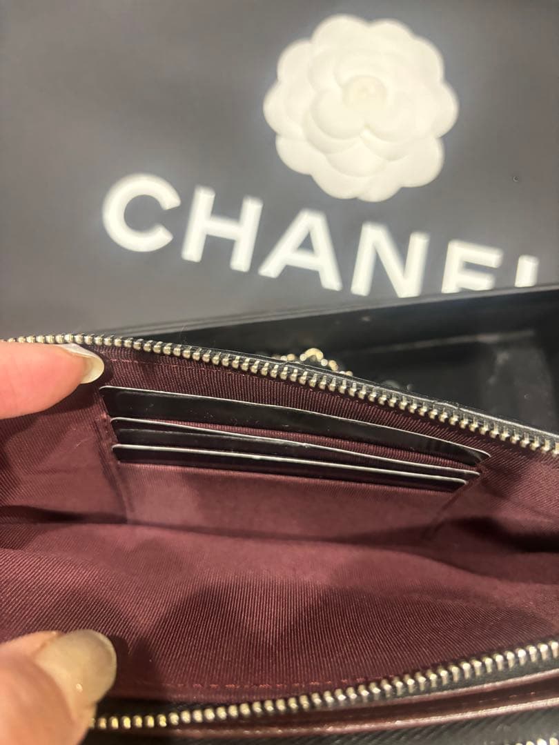 CHANEL シャネル マトラッセ　Cウォレットポーチ