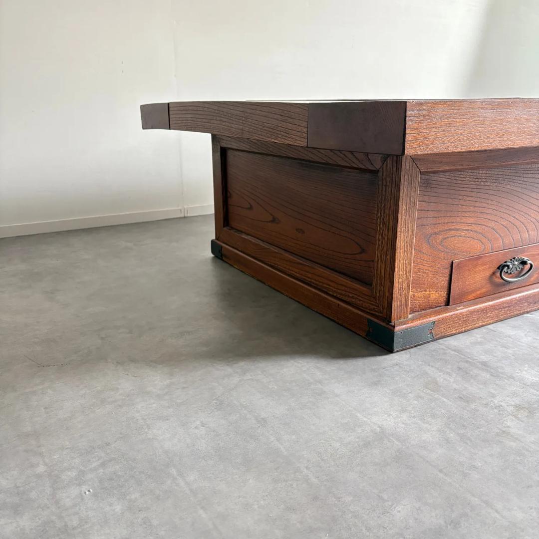 桜材 　関西火鉢 　座卓 　囲炉裏テーブル