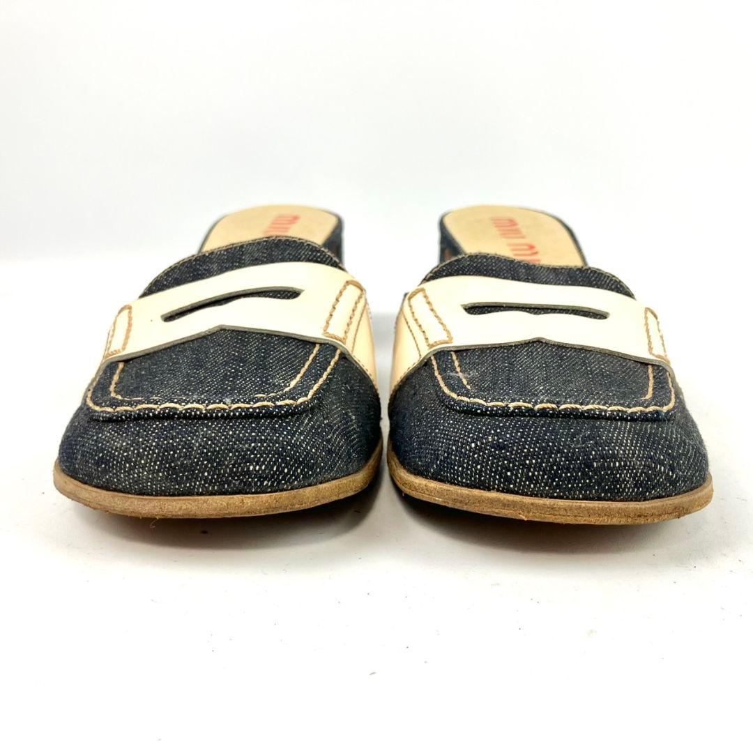 miumiu　ミュウミュウ　サンダル　ミュール　デニム　約24cm
