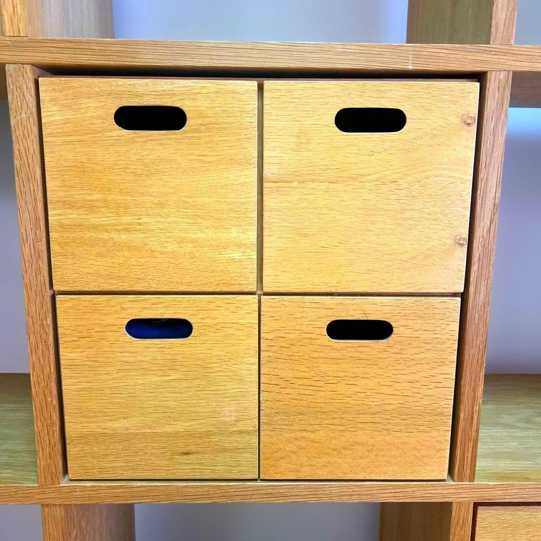 無印良品　スタッキングシェルフ3段✖️3列　オーク材