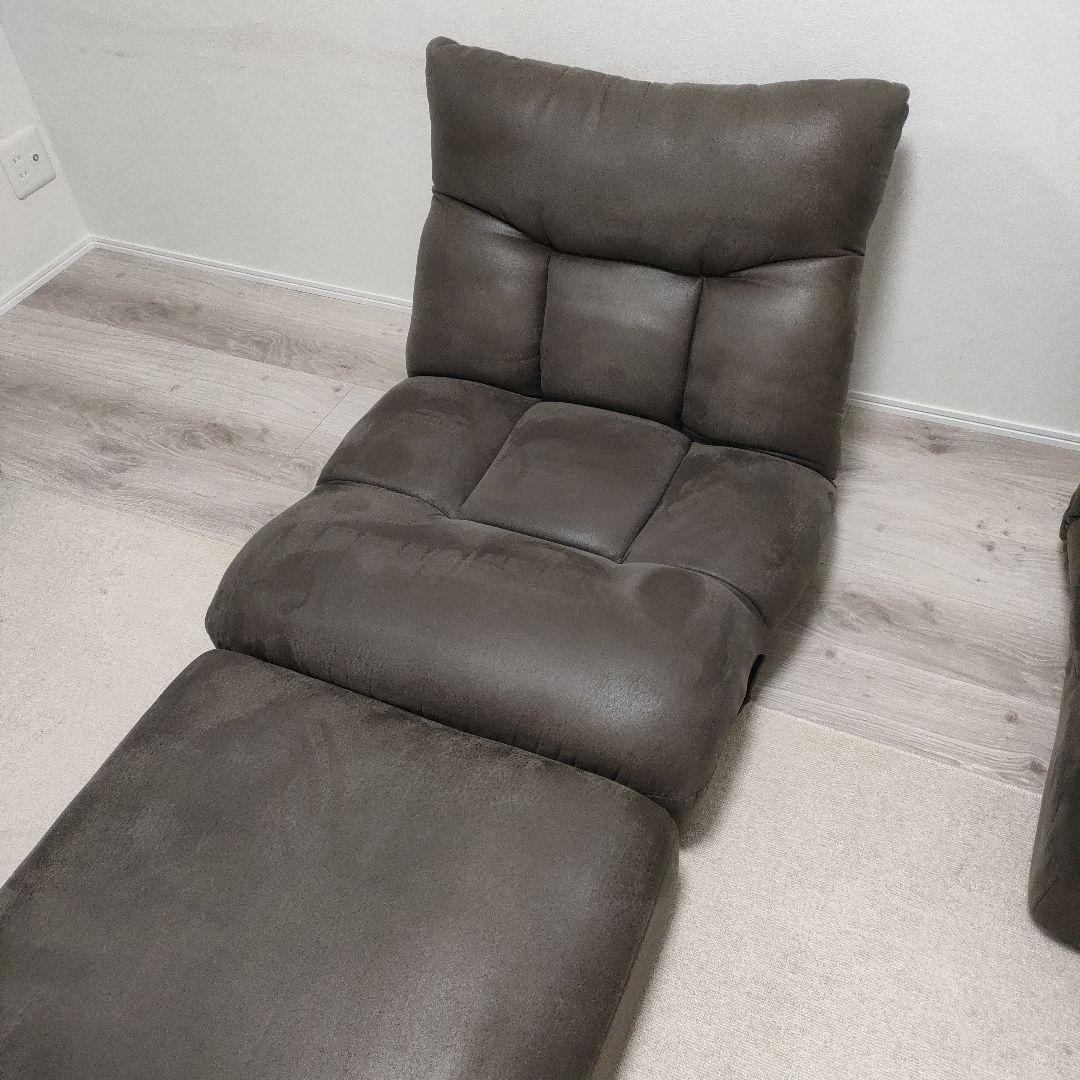 つながるワイドポケットコイル座椅子　/　オットマン　セット