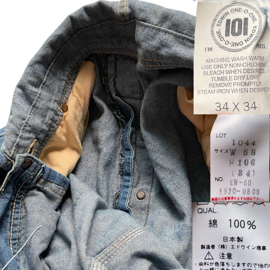 ONE-0-ONE ローバック デニム オーバーオール size 34