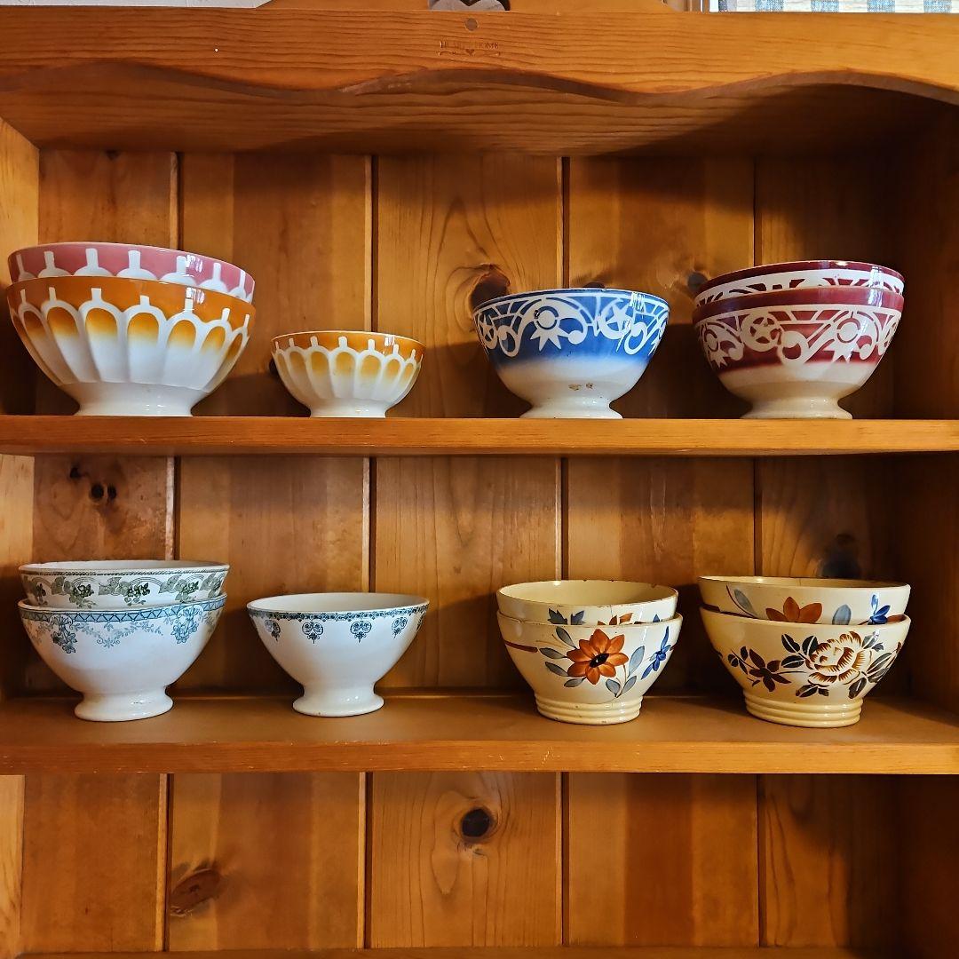 カフェオレボウル13点セット フランス蚤の市