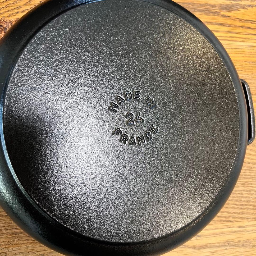 【美品】staub ブライザー 24cm ソテーパン 箱付き ブラック