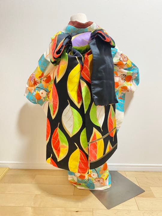 アンティーク　美品水色着物セット