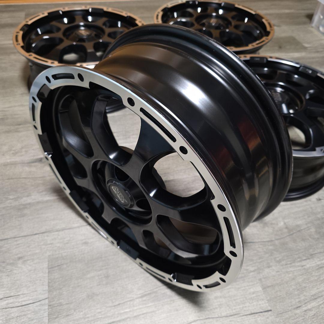 16インチ ブラック アルミホイール スポークデザイン（ホイール4本セット）