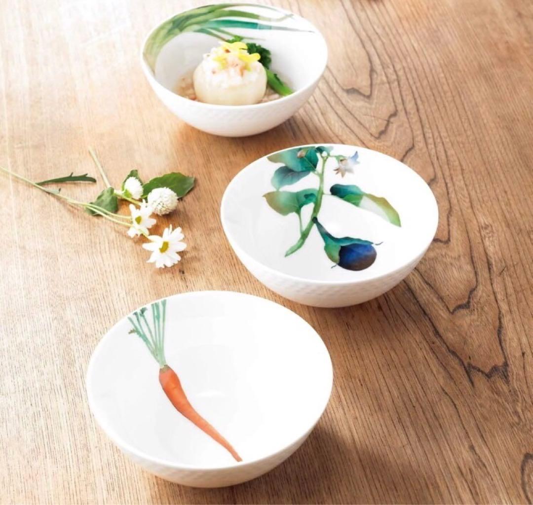 新品 Noritake ボウル 14㎝ 絵変わりセット 京香旬彩 5個セット