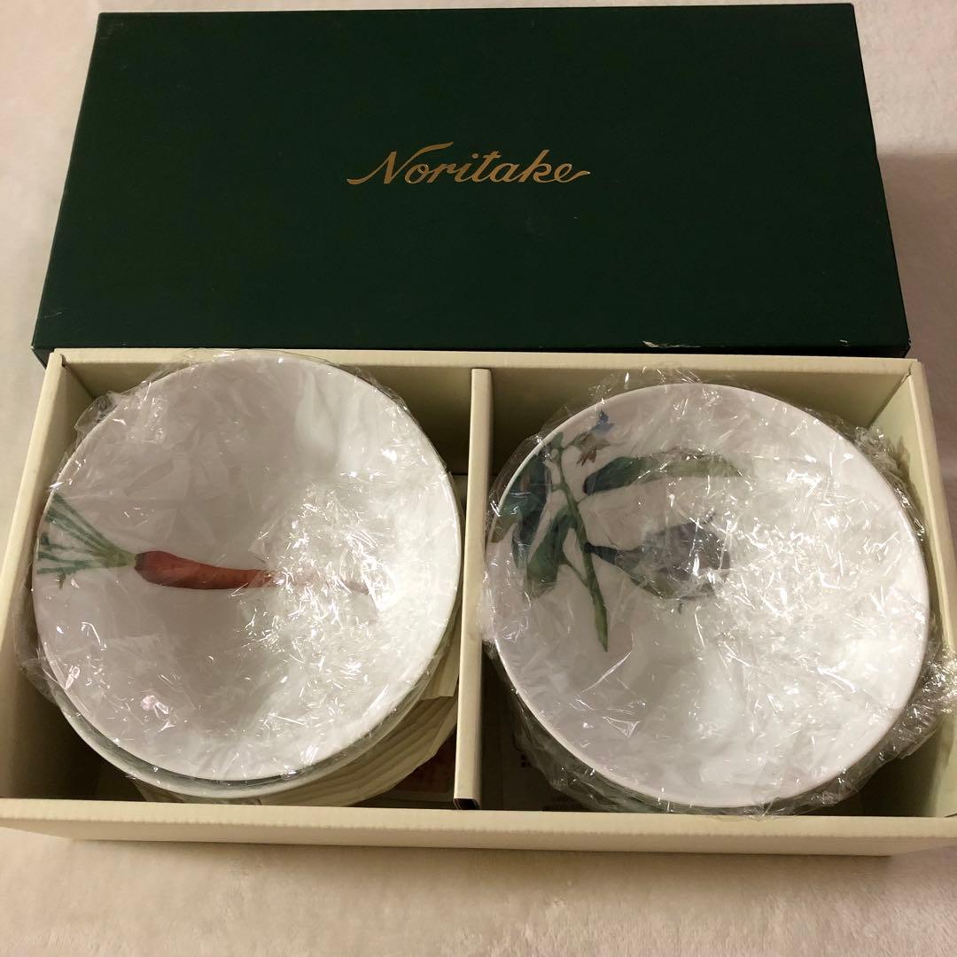 新品 Noritake ボウル 14㎝ 絵変わりセット 京香旬彩 5個セット