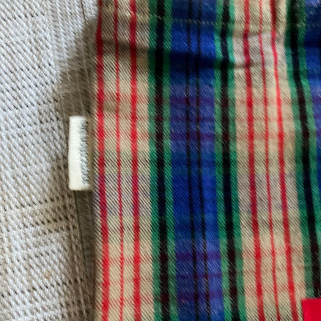 レア　フランスパリ　MERCI チェック　トートバッグ