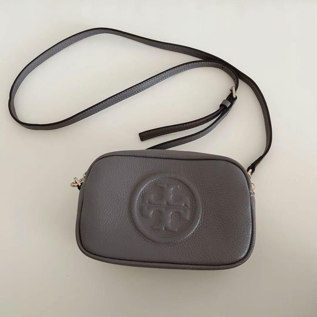 TORY BURCH トリーバーチ グレー ペリーボンベ　ミニバッグ