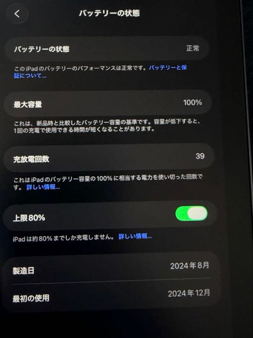 iPad mini (A17 pro) 128GB スペースグレー カバー付き