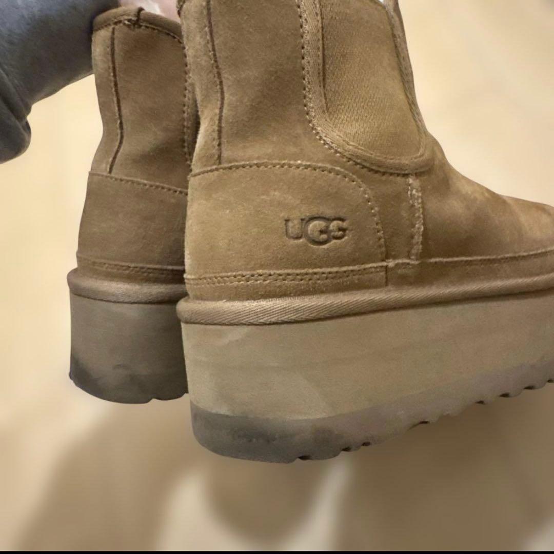 UGGムートンブーツ プラットフォーム チェスナット23cm